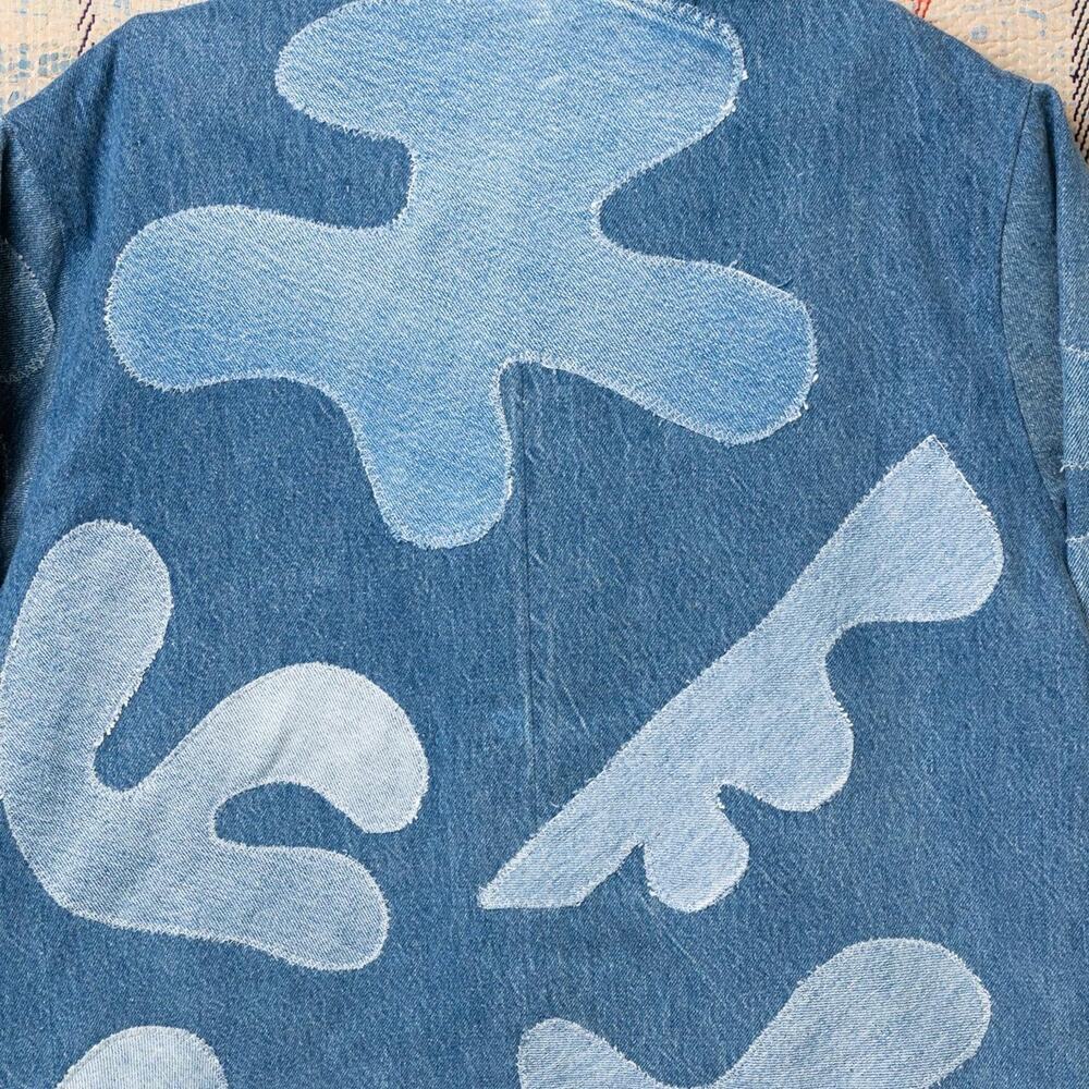 Custom Upcycled Patchwork Denim Jacket - image 8